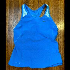 Blue Nike workout tank
